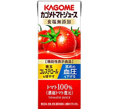 【24本】カゴメ トマトジュース食塩無添加 200ml