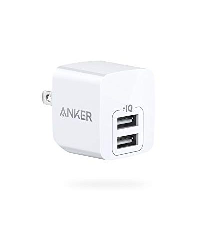 Anker PowerPort mini（12W 2ポート USBフルスピード充電器）【折りたたみ式プラグ/PowerIQ/超コンパクトサイズ 】iPhone iPad Android Audiovox CDM3000 各種対応