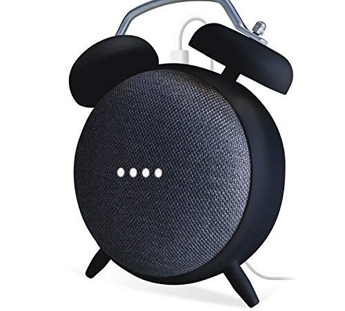 エレコム Google Home Mini 用 ClockStand クロック スタンド ブラック AIS-GHMCLBK