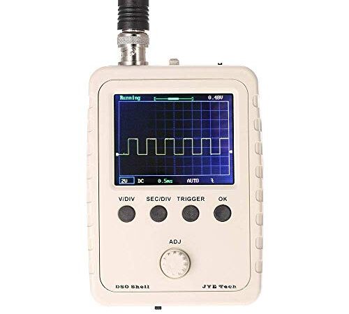 Quimat 2.4"TFT デジタル オシロスコープ(組立完成品) 0-200KHz 5mV/Div-20V/Div感度 プローブ付き 9V DC オ シロスコープ Q15001