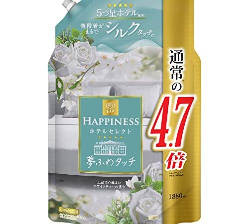 [大容量] レノア ハピネス 夢ふわタッチ 柔軟剤 ホワイトティー 詰め替え 1,880mL