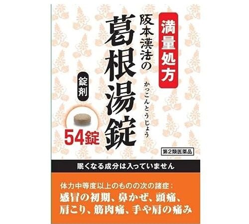 【第2類医薬品】阪本漢法の葛根湯錠 54錠