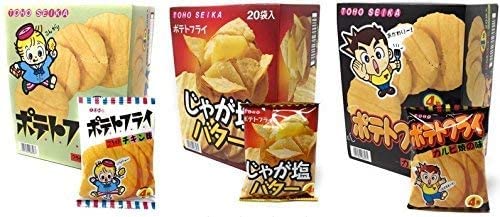 東豊製菓 ポテトフライ 【3種セット】フライドチキン＆じゃが塩バター＆カルビ焼き 各11g×20袋 計60袋