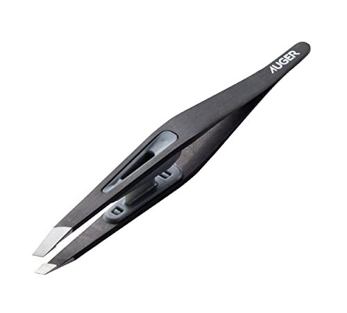 AUGER 毛抜き(貝印(Kai Corporation) AUGER (オーガー) 先斜 眉毛 まゆげ ムダ毛 ピンセット メンズ 身だしなみ)