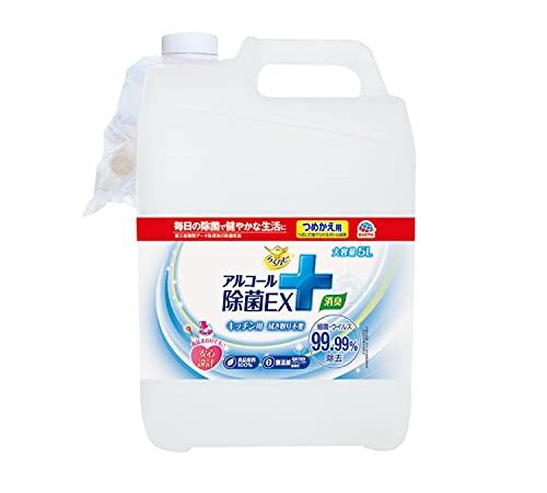 らくハピ アルコール除菌EX [つめかえ 大容量 5L]