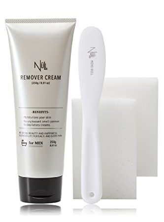 NULL 除毛クリーム メンズ 大容量 250g VIO対応 ヘラスポンジ2個付きセット 医薬部外品