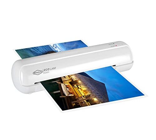 SINCHI ラミネーター, A4対応, 家庭/オフィス/学校用ラミネート機械, 100 μm ラミネートフィルムに（薄紙と厚紙）対応