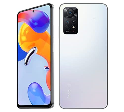 シャオミ(Xiaomi) SIMフリースマートフォン Redmi Note 11 Pro 5G 日本語版 6GB+128GB NFC FeliCa対応 6.67インチ 120Hz有機ディスプレイ 1億800万画素カメラ 5000mAh大容量バッテリー 67W急速充電対応 ポーラーホワイト【日本正規代理店品】 docomo/au/SoftBank/Rakuten Mobile 回線対応