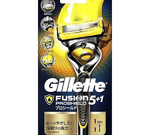 ジレット プロシールド マニュアル 髭剃り カミソリ 男性 本体+替刃1個付 セット
