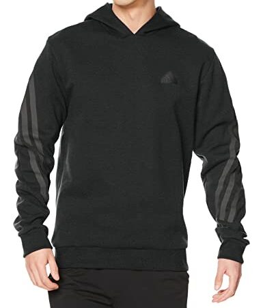 [アディダス] スウェット フューチャーアイコン 3ストライプス パーカー ECT78 メンズ ブラック/ブラック (IC6740) XL