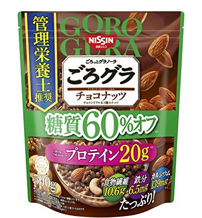 日清シスコ ごろグラ 糖質60%オフ チョコナッツ 300g×6袋