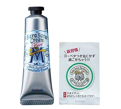 【Amazon.co.jp 限定】【医薬部外品】 デオナチュレ 男足指さらさらクリーム 男性用 メンズ 直ヌリ 制汗剤 1個(30g)さらさらパウダーサシェ付 無香料