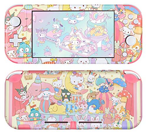 DLseego Switch Lite スキンステッカー かわいいパターン フルラップスキン 保護フィルム ステッカー 任天堂スイッチ ライトパーティー用
