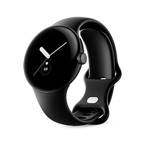 Google グーグル Pixel Watch 心拍計 Matte Black ステンレス ケース / Obsidian アクティブ バンド(Wifi)GA03119-TW 小