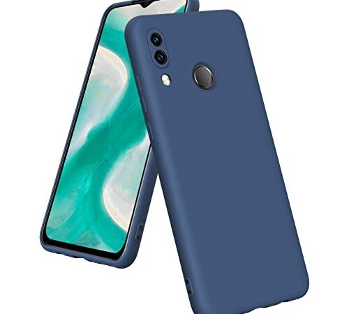 Huawei P20 Lite ケースシリコン tpu 薄型 ファーウェイ P20 Liteカバー 耐衝撃 米軍MIL規格 ワイヤレス充電対応スストラップホール付き スリム 磨り表面 指紋防止カバー 柔らかい裏地 黄ばみなし レンズ保護 滑り止め 柔軟 擦り傷防止 ブルー 青 N314-03