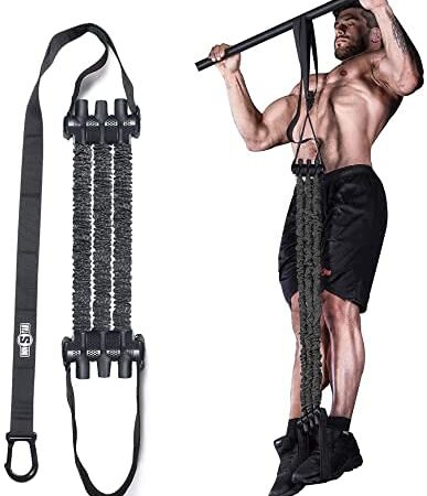 INNSTAR プルアップアシストバンドシステム 調節可能なアンチスナップチンアップアシスタンス 伸縮性レジスタンスバンド 懸垂器具 チンニング 筋トレ チューブ 懸垂バーつかない