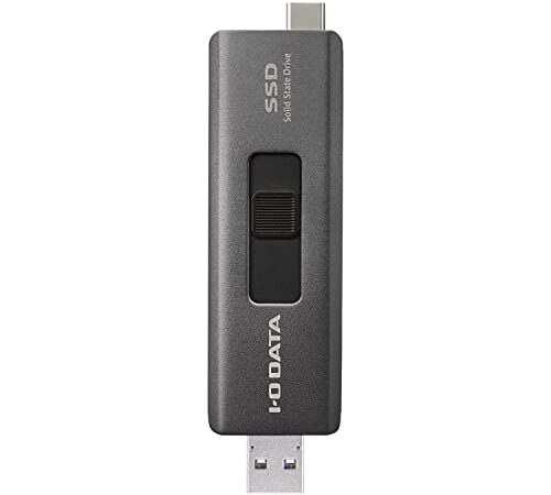 アイ・オー・データ IODATA スティックSSD 1TB USB-A&USB-C搭載 小型 ポータブル【iPad/Windows/Mac/PS5】USB 3.2 Gen 2対応 日本メーカー SSPE-USC1/E