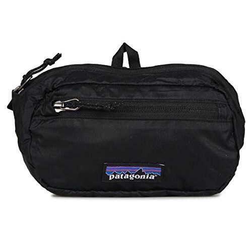 patagonia (パタゴニア) ウエストポーチ ULTRALIGHT BLACK HOLE MINI HIP PACK 1L 49447 BLK ブラック 本体:横約19cm、縦約12cm、マチ約4.5cm 収納時:横8㎝、縦17㎝、幅3㎝ [並行輸入品]