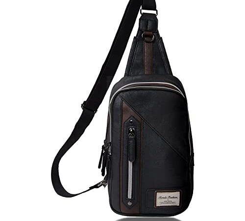 RONDE 斜めがけ ボディバッグ ワンショルダー メンズ ブラック