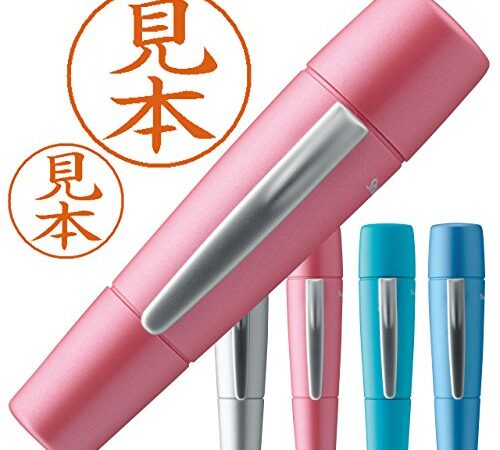 シヤチハタ ペアネーム 印面付き 別注品 パールピンク軸