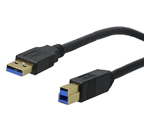 アクロス USB3.0ケーブルA-Bタイプ ブラック 0.5m AZB3-05BK
