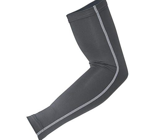 おたふく手袋 夏用アームカバー [コンプレッション 吸汗速乾 UVカット 接触冷感 メンズ] JW-618 グレー L