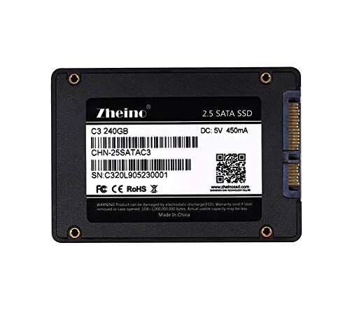 Zheino SATA SSD 240GB 内蔵SSD C3 2.5インチ 7mm厚 3D Nand 採用 SATA3 6Gb/s