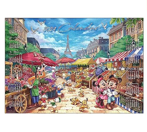 1000ピース ジグソーパズル ディズニー マルシェのにぎわい（2024年カレンダージグソーパズル） (51×73.5cm)