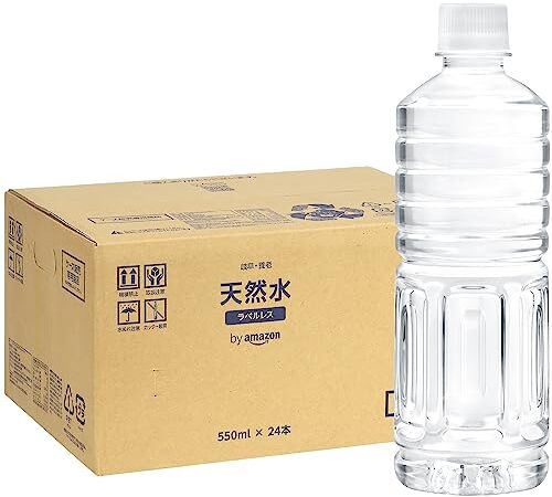 by Amazon 天然水 岐阜・養老 ラベルレス 550ml ×24本 (Happy Belly)