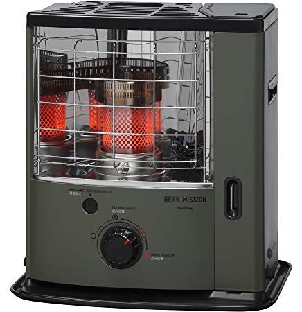 【トヨトミ】反射式石油ストーブGEAR MISSION RS-GE23(G)オリーブ色 日本製 【コンクリート】8畳/【木造】6畳