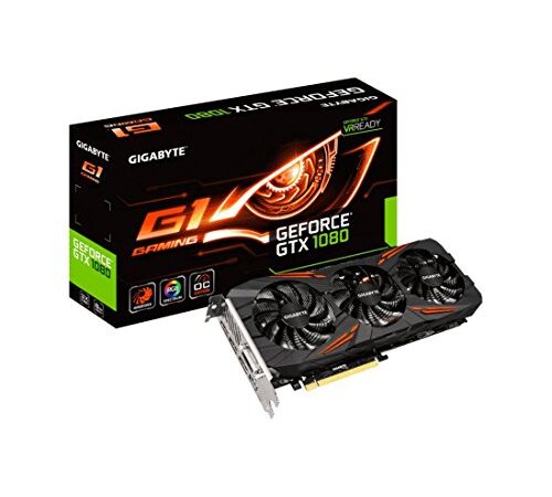 GIGABYTE ビデオカード NVIDIA GeForce GTX 1080搭載 オーバークロック ゲーミングモデル GV-N1080G1 GAMING-8GD
