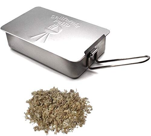 Handy Stainless Smoker - Smoke Buddy 燻製器 ハンディステンレススモーカー スターターウッドチップ３００ｇｍ＆日本語版レシピ付 調理器具 スモークキャンプギア ベランピング ガーデンＢＢＱ