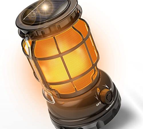 LED ランタン USB充電式 ソーラー充電 高輝度 1000ルーメン モバイルバッテリー機能付き 軽量 防水防滴仕様 キャンプランタン アウトドア 登山 夜釣り 防災 停電 緊急 非常用 (ブラック)