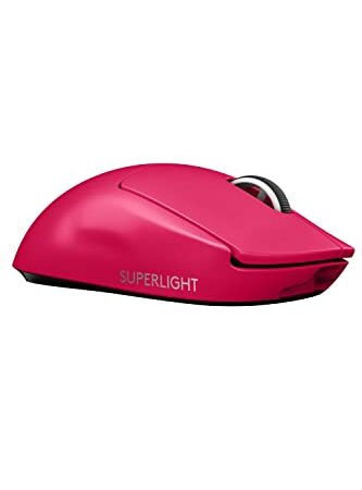Logicool G PRO X SUPERLIGHT ゲーミングマウス ワイヤレス 自社史上最軽量 63g未満 LIGHTSPEED 無線 HERO 25Kセンサー POWERPLAY ワイヤレス充電対応 G-PPD-003WL-MG ピンク マゼンタ 国内正規品