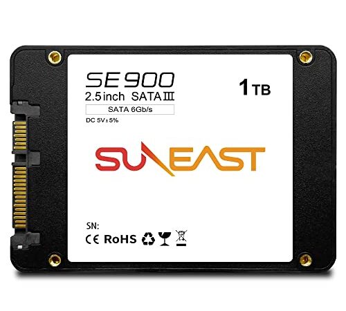 SUNEAST 内蔵SSD 1TB 2.5インチ 3D NAND採用 SATA3 6Gb/s 3年保証 サンイースト SE90025ST-01TB