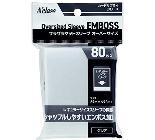 アクラス ザラザラマットスリーブオーバーサイズ 透明