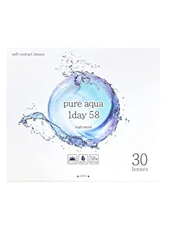 ピュアアクアワンデー UV Moist 58 by ZERU 1箱30枚 1日使い捨て (PWR:-4.00)