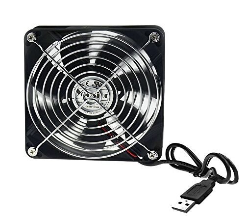 Yoosion USB 扇風機 強力 pc クーラー 小型 usb ファン 14cm 12cm 8cm 4cm 冷却ファン (12cm*12cm)