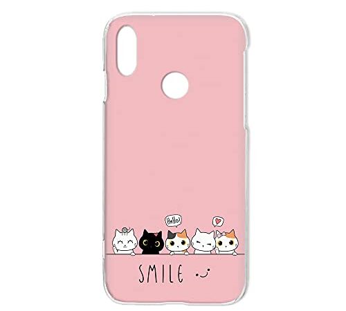 ハードケース スマホケース ZenFone Max M2 ZB633KL 用 キティ・ぴんく スマイル 猫 キャット 黒猫 ゼンフォンマックス m2 ケース zb633kl スリム 薄型 FFANY Kitty h210735