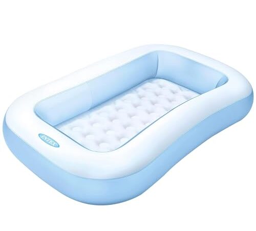 レクタングラーベビープール 166cm×100cm×25cm 水色 57403NP