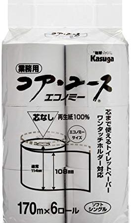 春日 紙材 トイレットペーパー コアユース170 シングル(48入)
