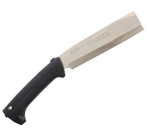 シルキー 鉈 ナタ 両刃 180mm 本体 ゴムハンドル 555-18