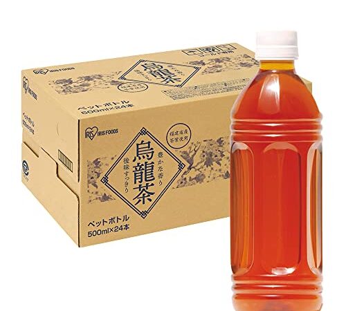 アイリスオーヤマ お茶 500ml ×24本 烏龍茶 ラベルレス ペットボトル ケース