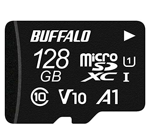 【Amazon.co.jp限定】バッファロー microSD 128GB 100MB/s UHS-1 U1 microSDXC【 Nintendo Switch/ドライブレコーダー 対応 】V10 A1 IPX7 Full HD RMSD-128U11HA/N