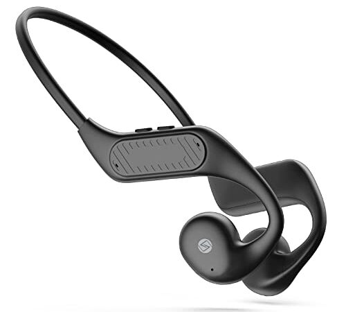 【Amazon.co.jp限定】F.G.S 空気伝導イヤホン Bluetooth 5.3 耳を塞がない スポーツイヤホン マイク付き 携帯イヤホン オープンイヤー 非 骨伝導 ワイヤレス 無線 耳かけ式 ぶるーとぅーす ノイズキャンセリング 搭載 両耳 2台同時接続 IPX6防水 軽量23g 日本語説明書付き ブラック