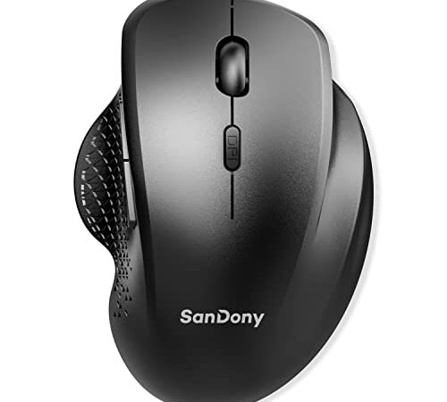 【Bluetooth5.2新登場】 ワイヤレスマウス 静音 マウス 無線 Bluetoothマウス 光学式マウス 高精度 Bluetooth&2.4GHz 2台同時接続 静音マウス 6ボタン 【戻る/進むボタン搭載】 3DPIモード切替 節電モデル 省エネルギー 無線マウス USB充電式 握りの極み小型 軽量 Mac/Windows/surface/Microsoft Proに対応 (ブラック)