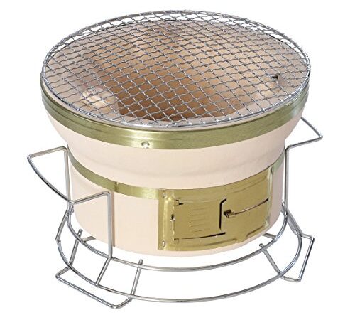 BUNDOK(バンドック) スタンド付 七輪 BD-423 【1~2人用】 炭火焼 バーベキュー