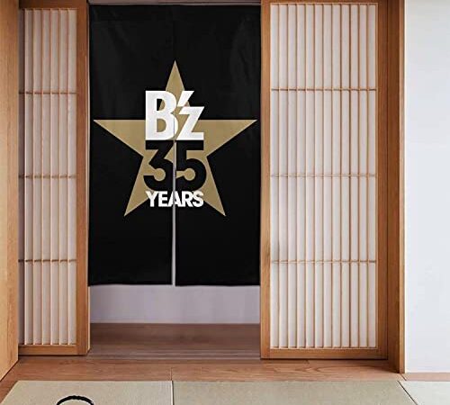 ドアカーテン のれん B'z ロックバンド 間仕切り 目隠し 遮熱 防寒カーテン おしゃれ かわいい 飾り インテリア 和風 暖簾 玄関カーテン 両開きcurtain キッチン リビング 喫茶店 居酒屋 飲食店 出入り口 四季兼用 86cmｘ143cm