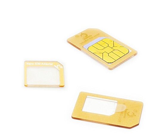 Cismax HD【Amazon即日出荷 】 落下防止機能付Nano SIM MicroSIM 変換アダプター 4点セット ゴールドiPhone6S/6/6plus/5S/5C/4S/4/3GS/3用STD xperia スマホ 拡張 便利 micro 全部入り 交換 代替 (金色)
