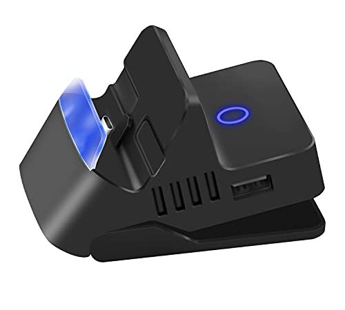 【最新HDMI出力・4K1080p対応】Switch OLED/Switchドック 充電スタンド 直接にTV出力 ミニドック hdmi変換アダプター(４段階角度調整/最新システム対応/TVモード/テーブルモード) 切り替え 放熱対策 任天堂スイッチ小型 Nintendo Switch/Switch 有機ELモデル/Switch lite対応 三つのUSBポート&Type-Cポート (ブラック)